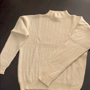 Cashmere mock turtle neck sweater